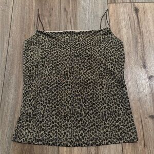 Vintage Y2K Cheetah Square Neck Club Top by Pandora 🐆🪩